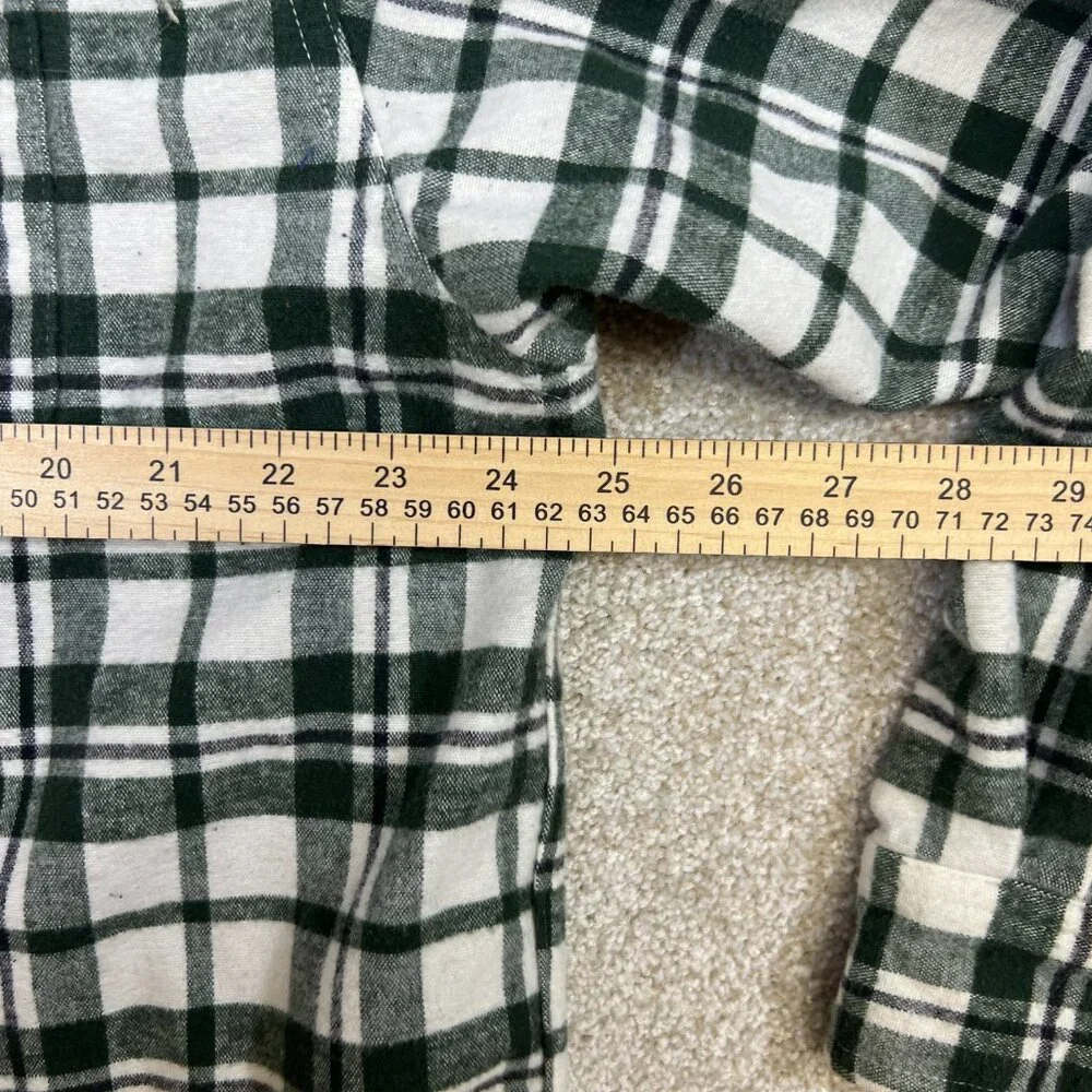 Vtg Eddie Bauer Men's Heavy Duty XL Flannel Long‎ Sleeve Button Up Thick Warm